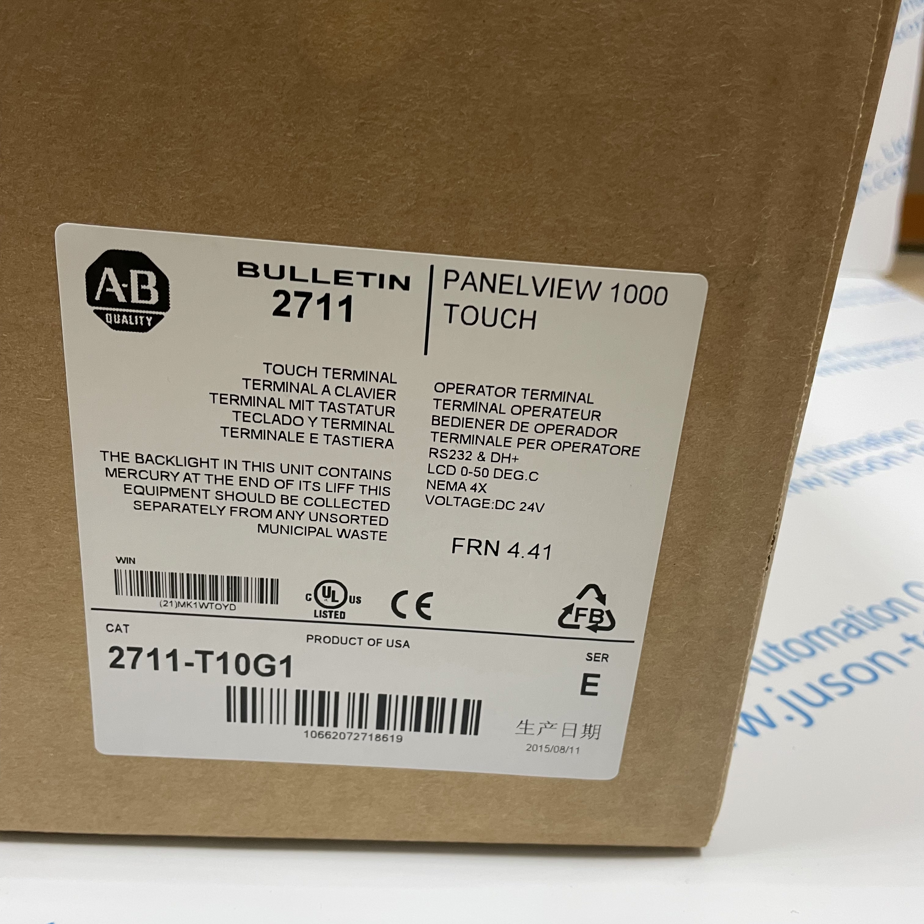 Allen Bradley touch screen 2711-T10G1