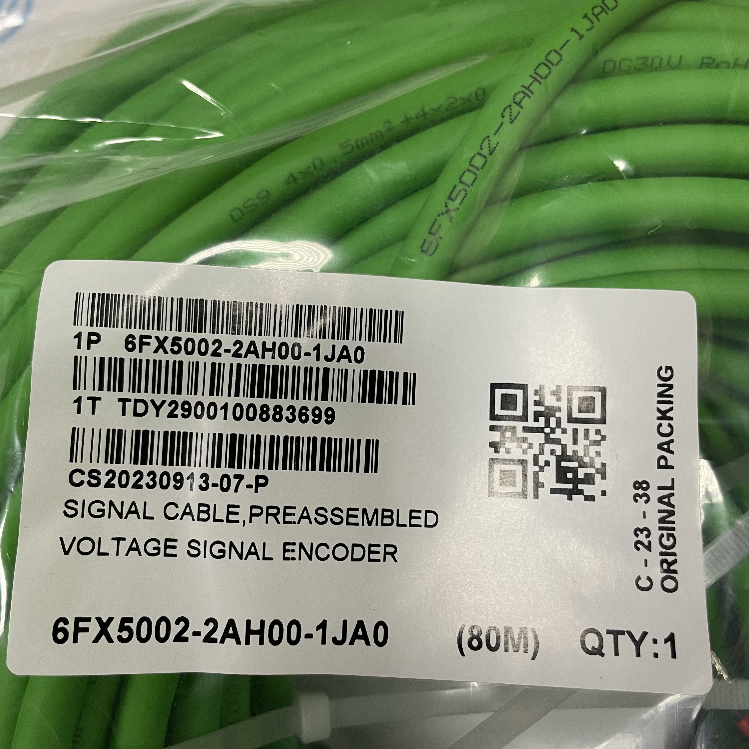 SIEMENS servo motor encoder cable 6FX5002-2AH00-1JA0 