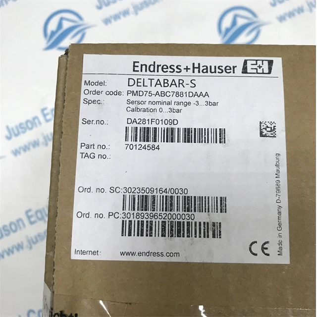 Endress+Hauser Pressure Transmitter PMD75-ABC7881DAAA 