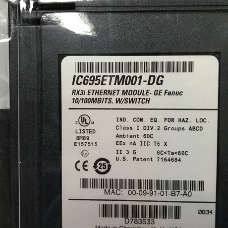 GE PLC module IC695ETM001