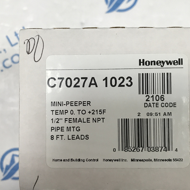 Honeywell Integrated UV flame detector C7027A1023 