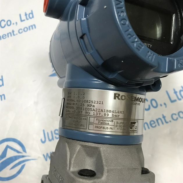 Rosemount Pressure Transmitter 3051CG5A22A1BB4L4M5