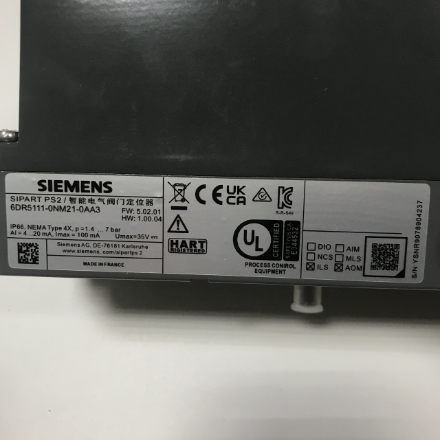 SIEMENS valve positioner 6DR5111-0NM21-0AA3