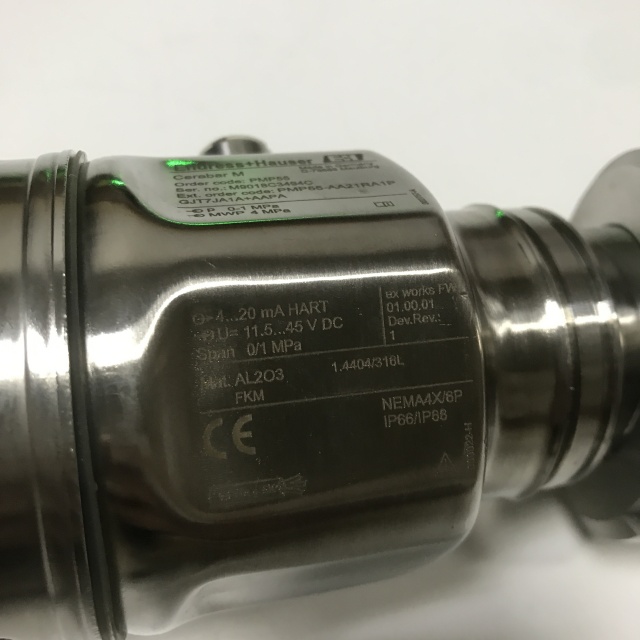 Endress+Hauser Digital pressure transmitter PMP55-AA21RA1PGJT7JA1A+AAPA