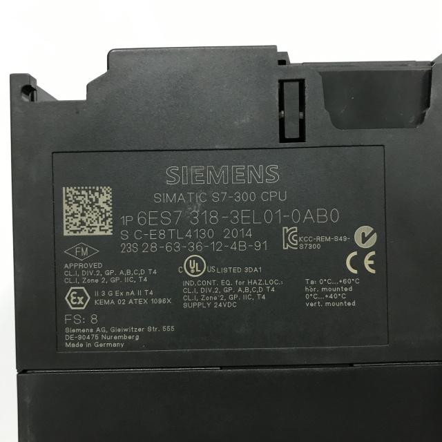 SIEMENS PLC module 6ES7318-3EL01-0AB0