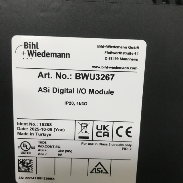 Bihl+Wiedemann Digital quantity module BWU3267