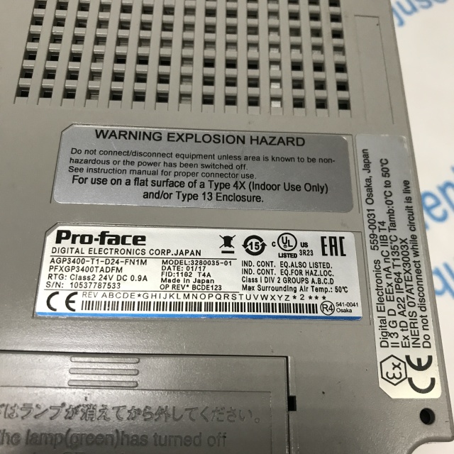 Pro-face Touch Screen AGP3400-T1-D24-FN1M