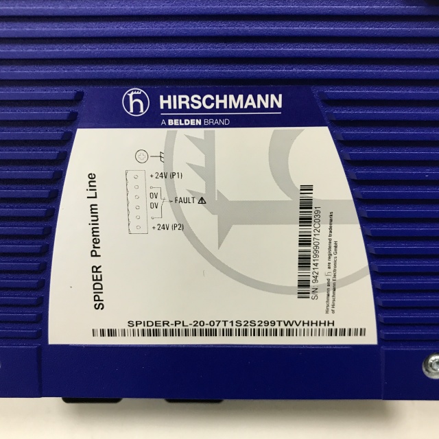 Hirschmann Non-managed industrial Ethernet rail-mounted switch SPIDER-PL-20-07T1S2S299TWVHHHH