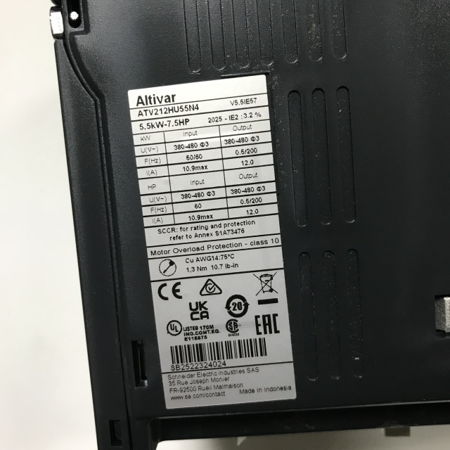 Schneider inverter ATV212HU55N4