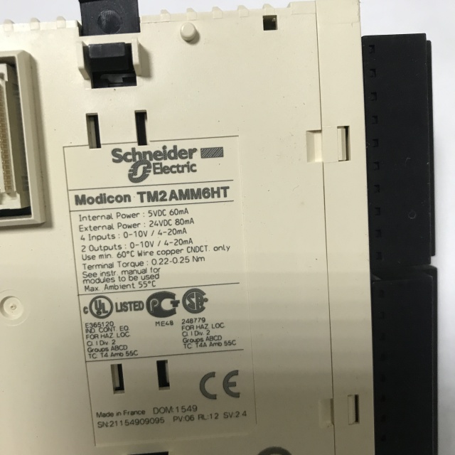 Schneider PLC Programming module TM2AMM6HT