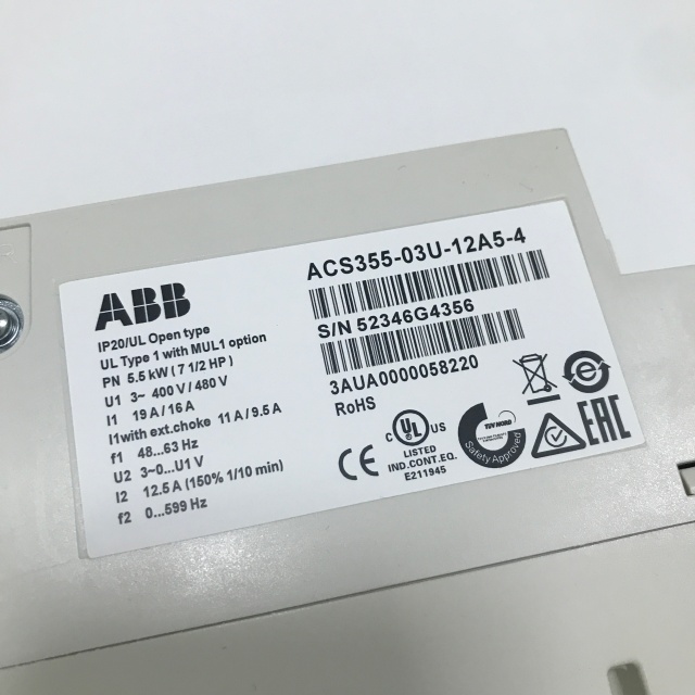 ABB Three phase frequency converter ACS355-03U-12A5-4